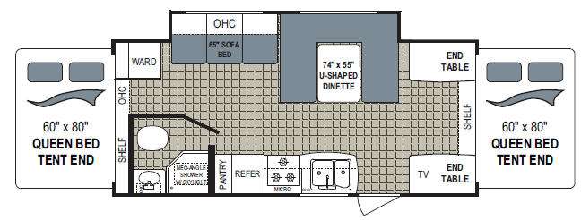 Floorplan - 2010 Dutchmen RV Kodiak 214