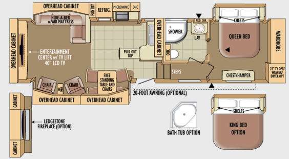 Floorplan - 2010 Jayco Designer 35RLTS