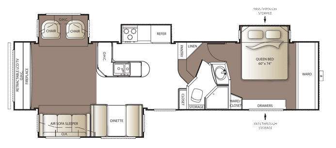Floorplan - 2010 Keystone RV Outback Sydney Edition 325FRE