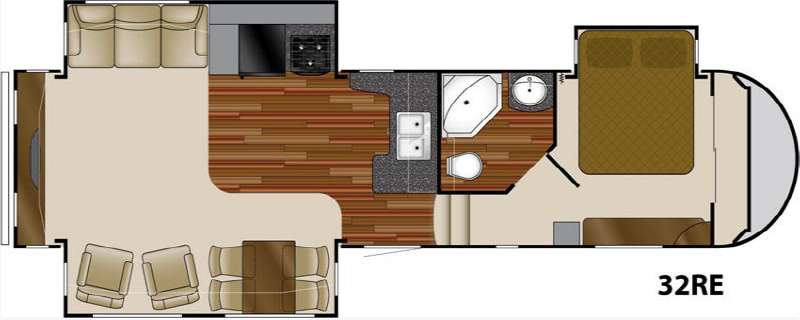 Floorplan - 2011 Heartland Greystone 32RE
