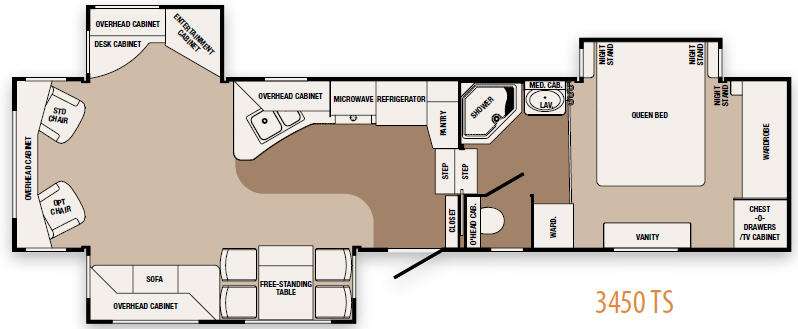 Floorplan - 2010 SunnyBrook Bristol Bay 3450 TS