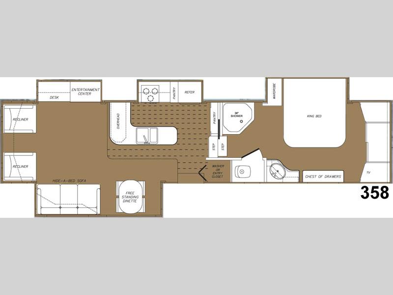 Floorplan - 2006 Keystone RV Cambridge 358