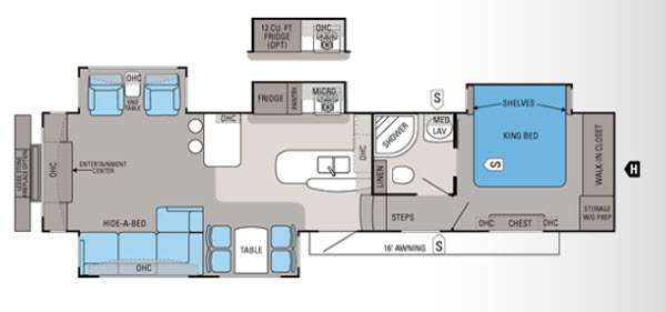 Floorplan - 2013 Jayco Pinnacle 36REQS