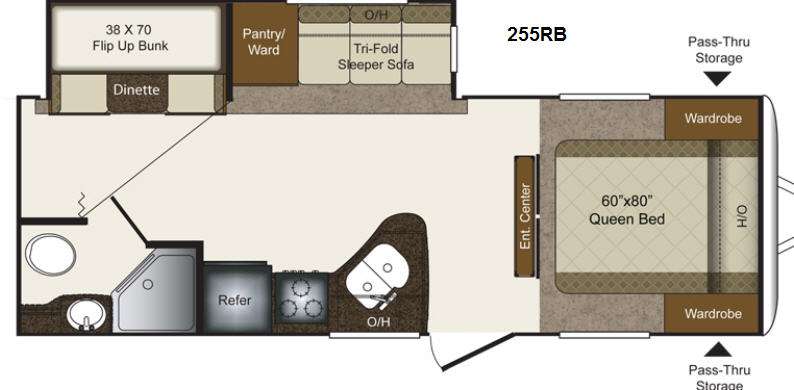 Floorplan - 2013 Keystone RV Laredo Super Lite 255RB