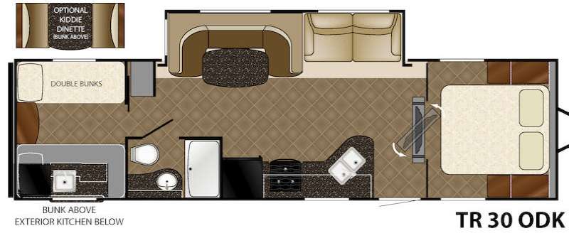 Floorplan - 2014 Heartland Trail Runner 30ODK