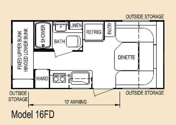 Floorplan - 2014 Skyline Eco Camp 16FD