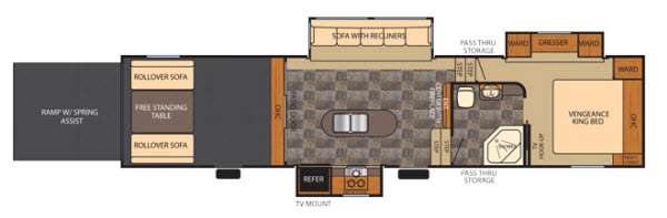 Floorplan - 2014 Forest River RV Vengeance Super Sport 320A