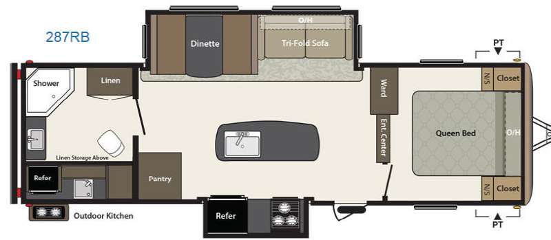 Floorplan - 2015 Keystone RV Springdale 287RB