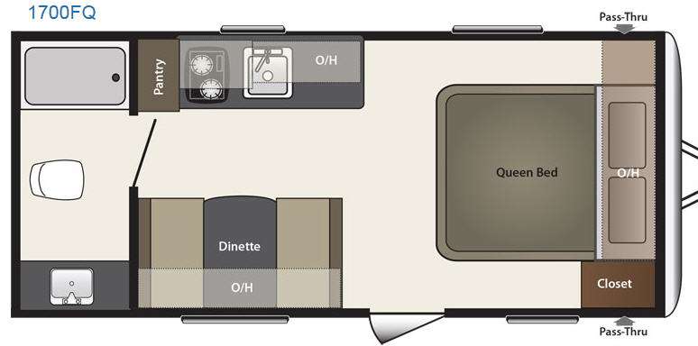 Floorplan - 2015 Keystone RV Summerland Mini 1700FQ