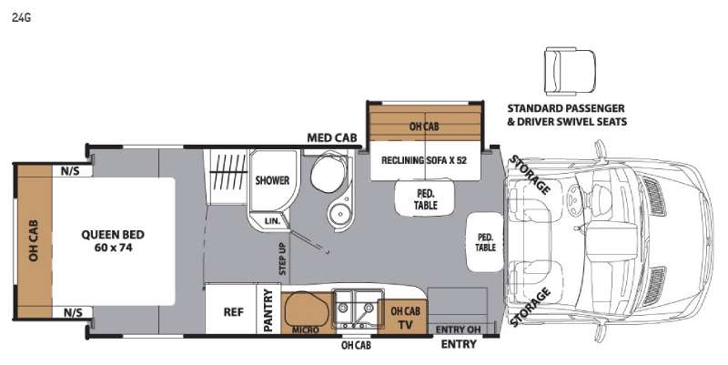 Floorplan - 2016 Coachmen RV Prism 24G