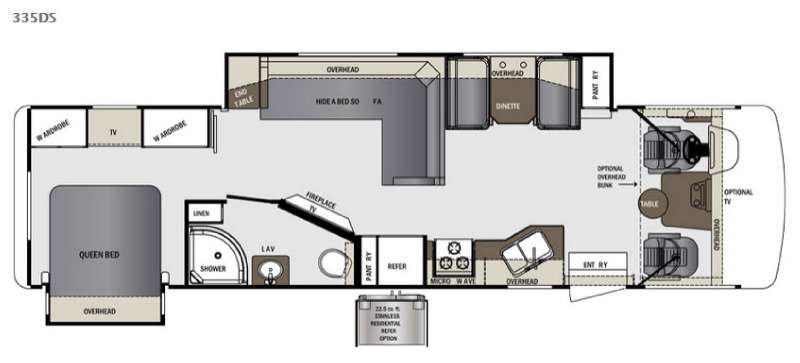 Floorplan - 2016 Forest River RV Georgetown 335DS