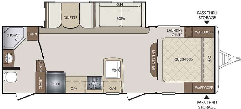 Floorplan - 2016 Keystone RV Bullet 251RBS