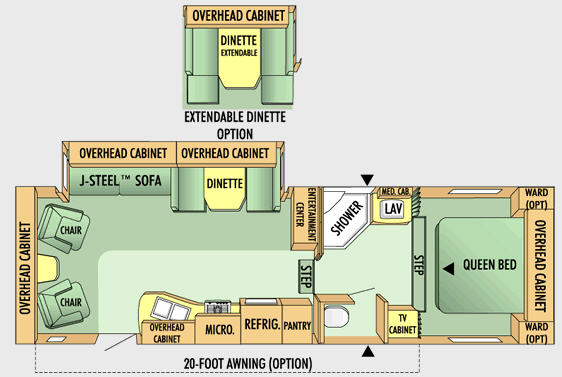 Floorplan - 2007 Jayco Jay Flight 28.5RLS