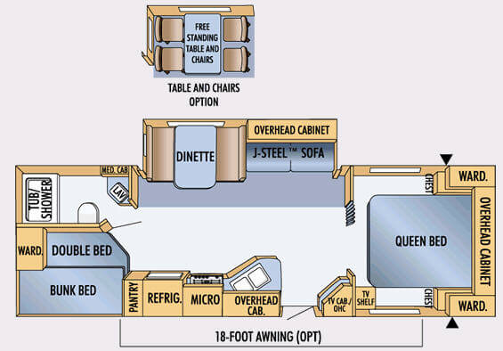 Floorplan - 2008 Jayco Jay Feather LGT 29 X