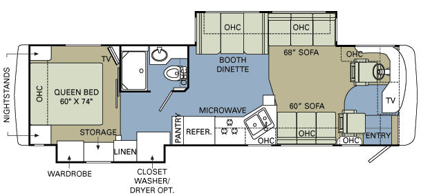 Floorplan - 2008 Holiday Rambler Neptune 35 SBD