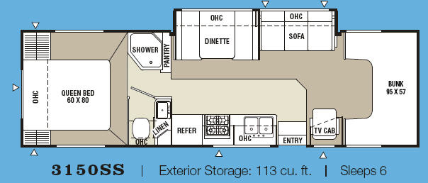 Floorplan - 2008 Coachmen RV Freelander 3150SS