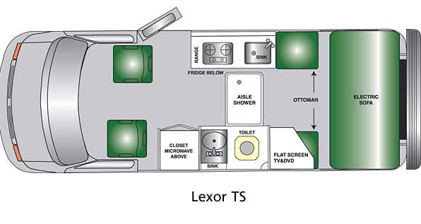 Floorplan - 2008 Pleasure-Way Lexor TS