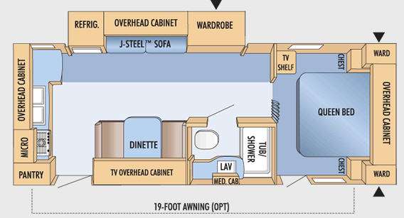 Floorplan - 2009 Jayco Eagle Super Lite 256RKS