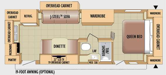Floorplan - 2010 Jayco Jay Feather 242