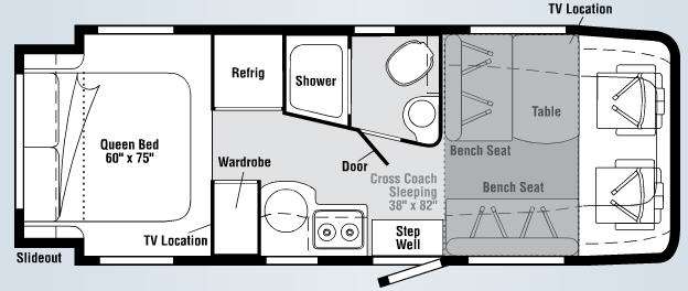 Floorplan - 2010 Itasca Navion iQ 24DL