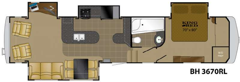 Floorplan - 2011 Heartland Bighorn 3670RL