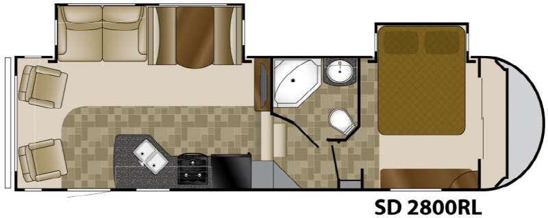 Floorplan - 2011 Heartland Sundance 2800RL