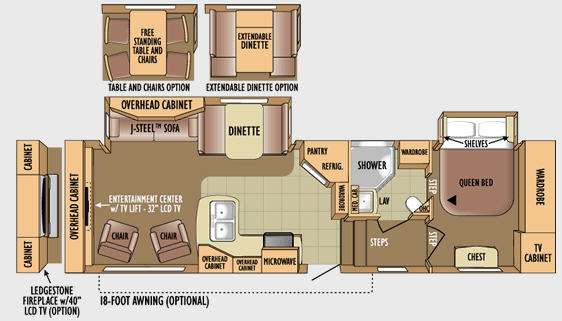 Floorplan - 2010 Jayco Eagle Super Lite 31.5RLDS