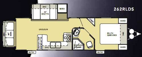 Floorplan - 2010 Forest River RV Salem Hemisphere 262RLDS