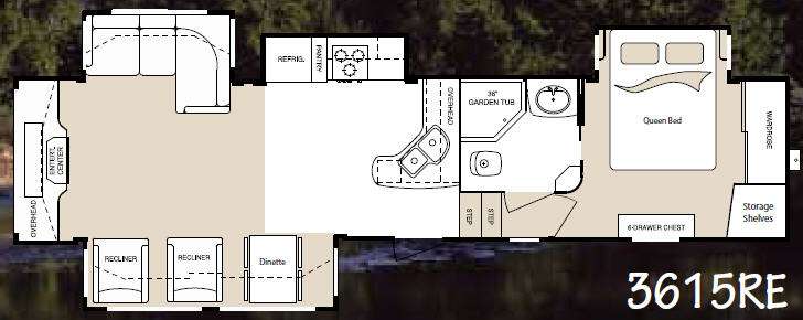 Floorplan - 2010 Keystone RV Montana 3615RE