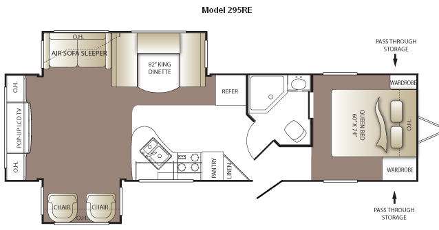 Floorplan - 2011 Keystone RV Outback 295RE