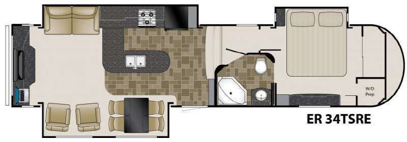 Floorplan - 2011 Heartland ElkRidge 34TSRE