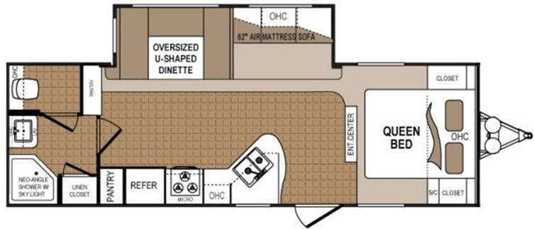 Floorplan - 2012 Dutchmen RV Denali 262RB
