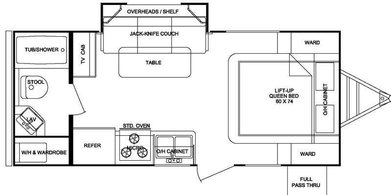 Floorplan - 2012 Cruiser Shadow S-195WBS