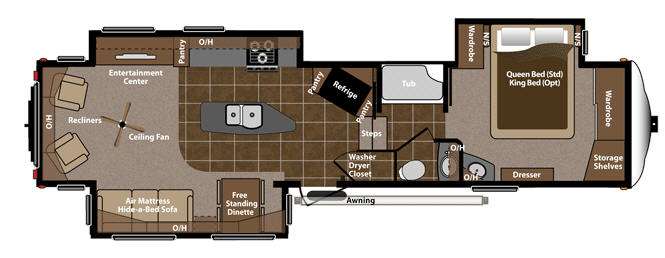 Floorplan - 2012 Keystone RV Montana 3582RL