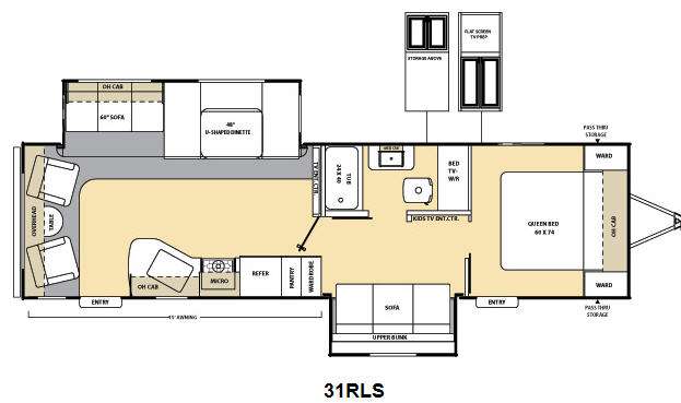 Floorplan - 2013 Coachmen RV Catalina Deluxe Edition 31RLS