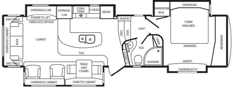 Floorplan - 2013 DRV Luxury Suites Mobile Suites 36 TKSB4