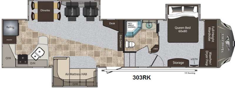 Floorplan - 2013 Keystone RV Montana High Country 303RK