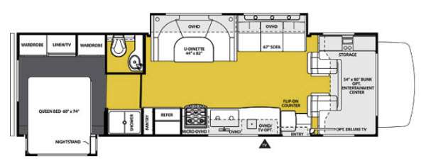Floorplan - 2013 Forest River RV Sunseeker 3010DS Ford