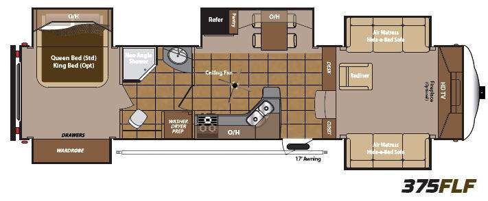 Floorplan - 2013 Keystone RV Mountaineer 375FLF