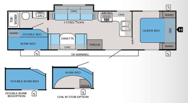 Floorplan - 2013 Jayco Jay Flight 28BHS