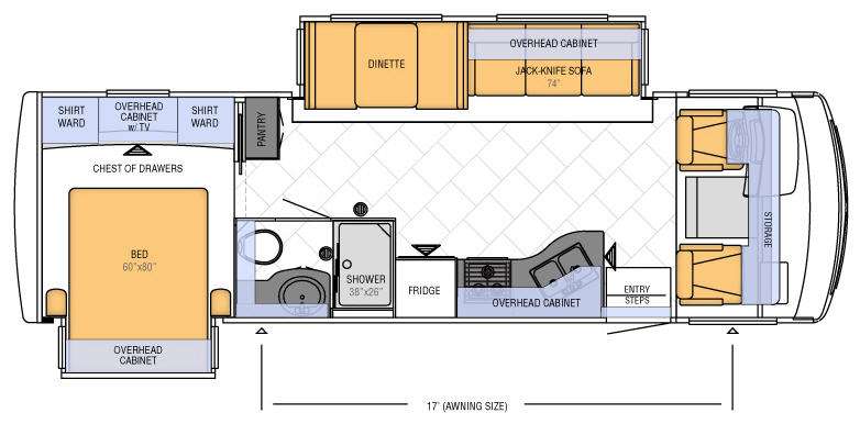 Floorplan - 2013 Newmar Bay Star 2901