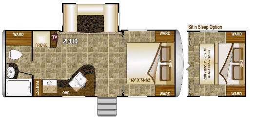Floorplan - 2013 Northwood Nash 23D
