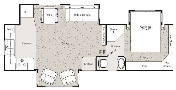 Floorplan - 2013 Peterson Excel Winslow 28RKW