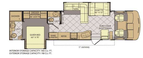 Floorplan - 2013 Fleetwood RV Southwind 36L
