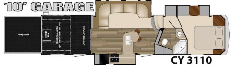 Floorplan - 2014 Heartland Cyclone 3110