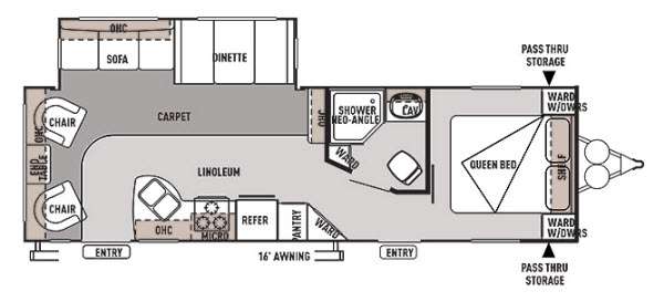 Floorplan - 2014 Forest River RV Wildwood 27RLSS