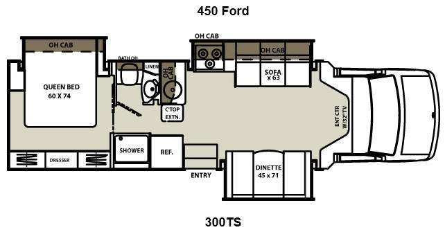 Floorplan - 2014 Coachmen RV Concord 300TS Ford