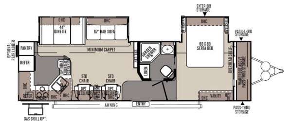 Floorplan - 2014 Forest River RV Rockwood Signature Ultra Lite 8310SS