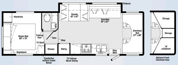 Floorplan - 2007 Winnebago Access 31C