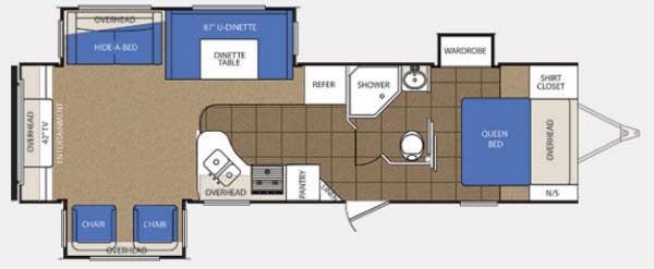Floorplan - 2014 Prime Time Manufacturing LaCrosse 308RES